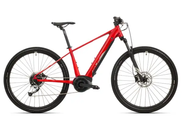 Superior eXC 7019 B E-Mountainbike Gloss Dark Red/Chrome Silver