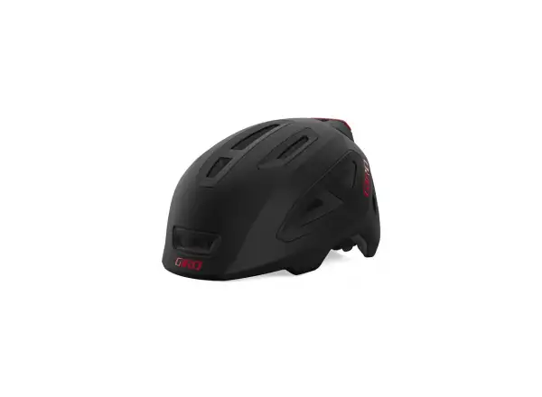 Giro Scamp II LED Kinderhelm Mat Schwarz/Rot