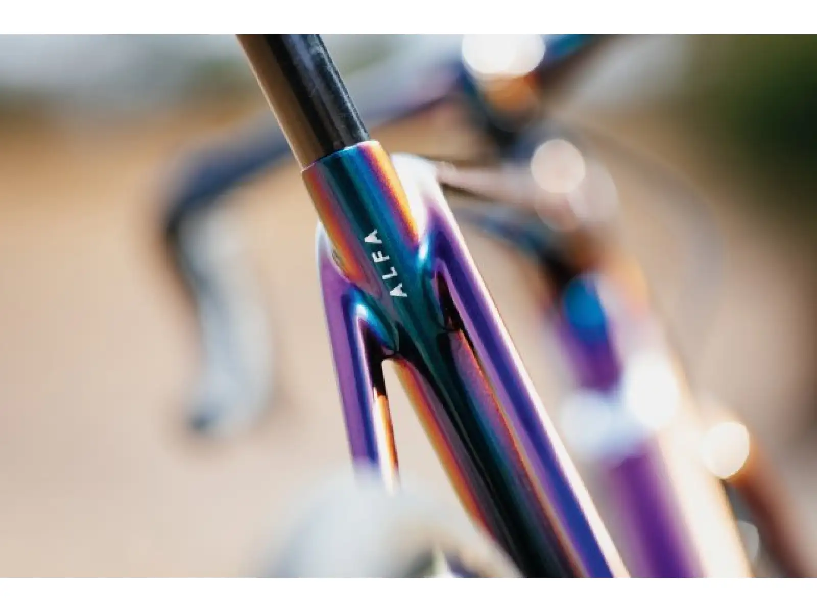 Allied Cycle Works Alfa Disc Rennrad-Rahmenset Harlequin Magenta to Gold