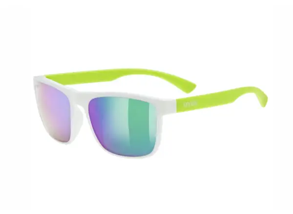 Uvex Rookie Kinderbrille White/Lime Matt/Mirror Green