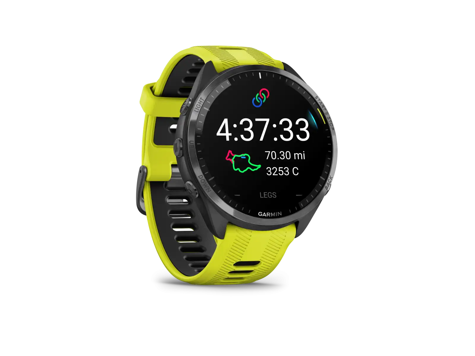 Garmin Forerunner 965 Smartwatch Carbon Grey Titan DLC/Gelb
