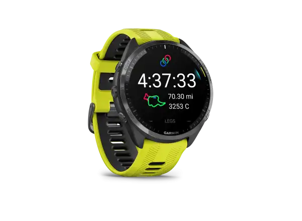 Garmin Forerunner 965 Smartwatch Carbon Grey Titan DLC/Gelb