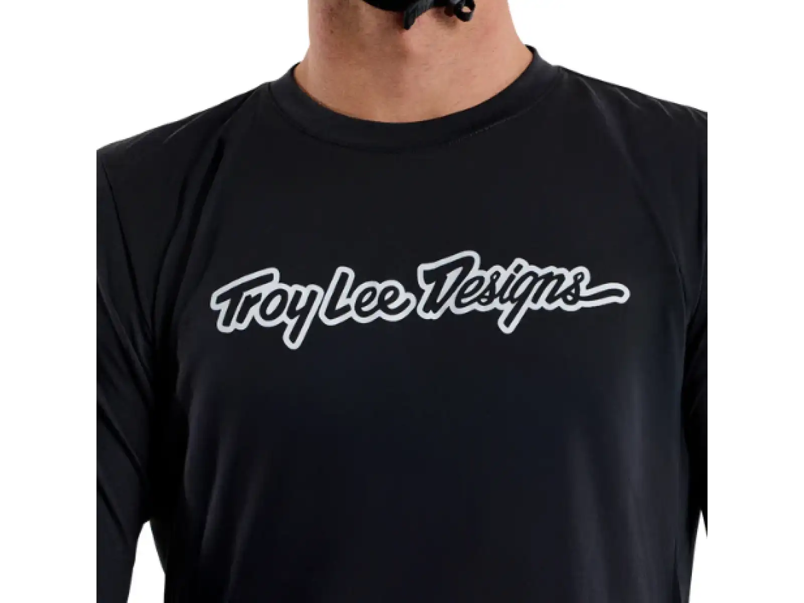 Troy Lee Designs Skyline Ride Tee Herren Jersey Langarm Signature Black