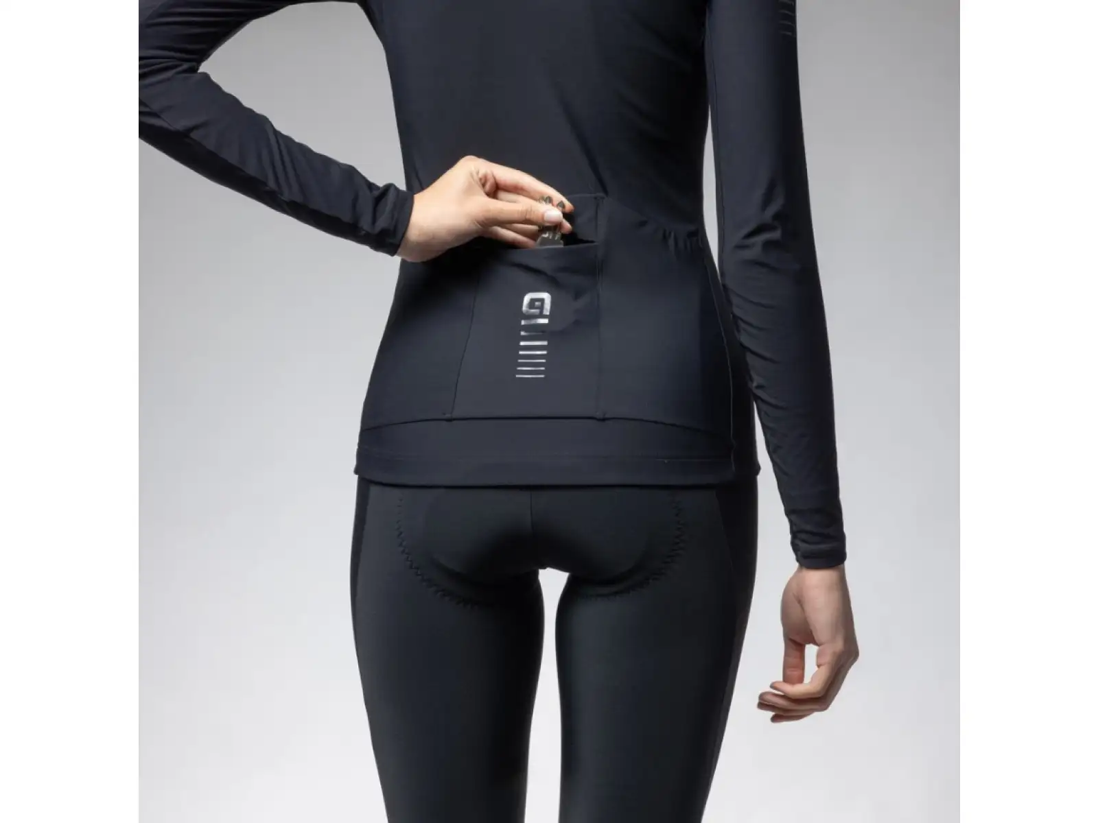 Alé R-EV1 Warm Race 2.0 Damen Thermotrikot Langarm schwarz