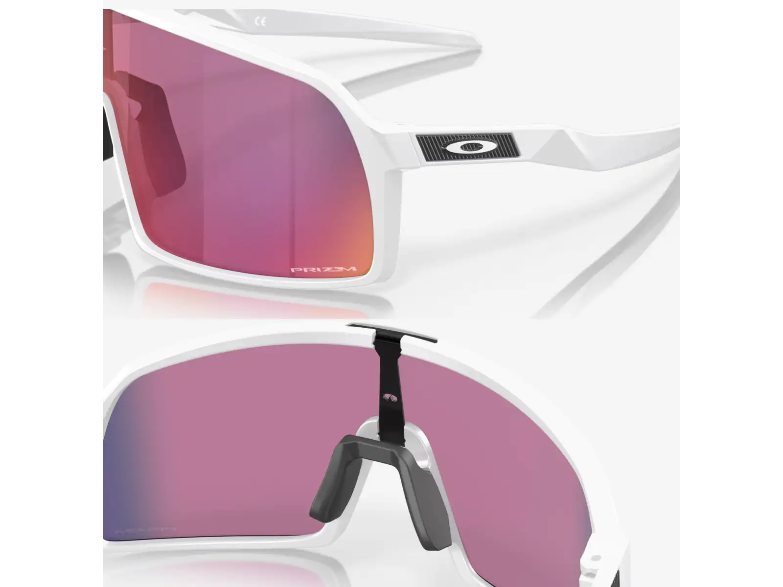 Oakley Sutro S Brille - Matte White/Prizm Road