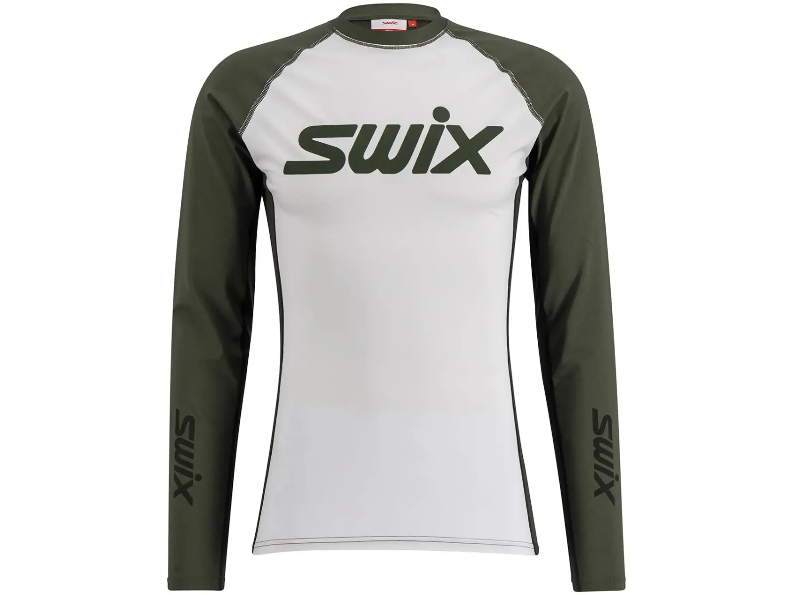 Swix RaceX Dry Herren Langarmshirt  Bright White/Olive