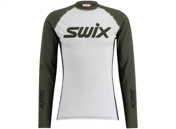 Swix RaceX Dry Herren Langarmshirt Bright White/Olive