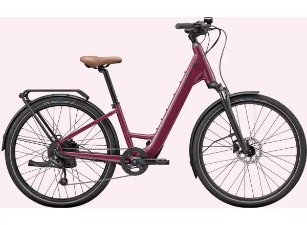 Cannondale Mavaro NEO SL 2 City-E-Bike mit tiefem Einstieg Black Cherry
