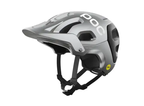 POC Tectal Race MIPS Helm Argentite Silver/Uranium Black Matt