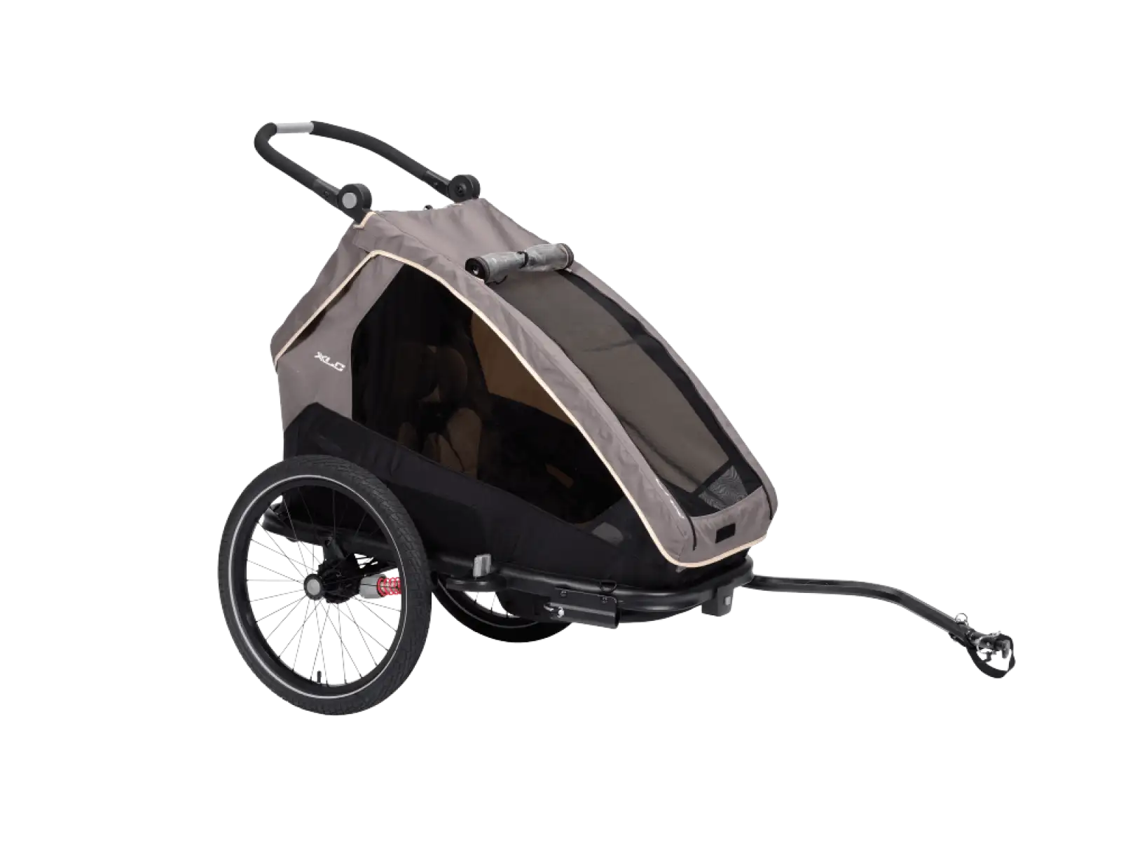 XLC MONOs BS-C09 Kinderanhänger 20" grau/beige/anthrazit