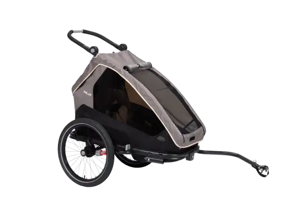 XLC MONOs BS-C09 Kinderanhänger 20" grau/beige/anthrazit