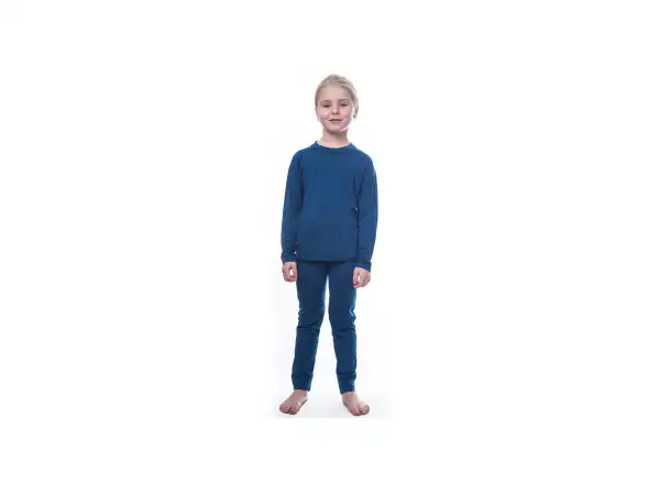 Sensor Merino Air Kinder Set Langarmshirt + Unterhose Dark Blue