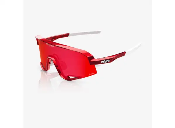 100% Slendale Pidcock Le Fahrradbrille Gloss Red Holographic HiPER Red Mirror Lens