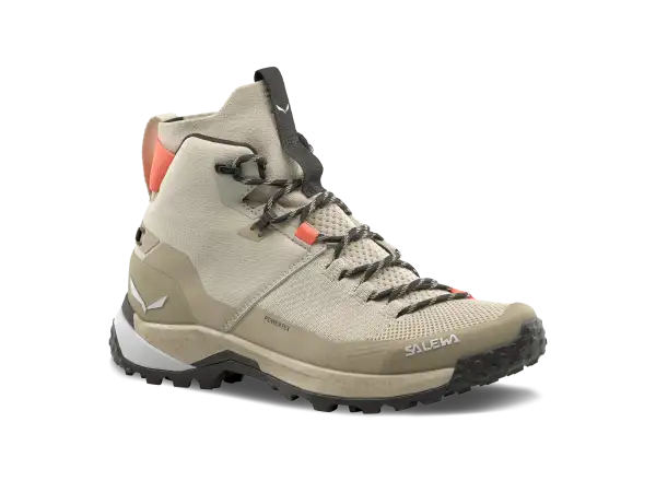 Salewa Puez Knit Mid PTX Damen Outdoor-Schuhe Oatmeal/Quicksand
