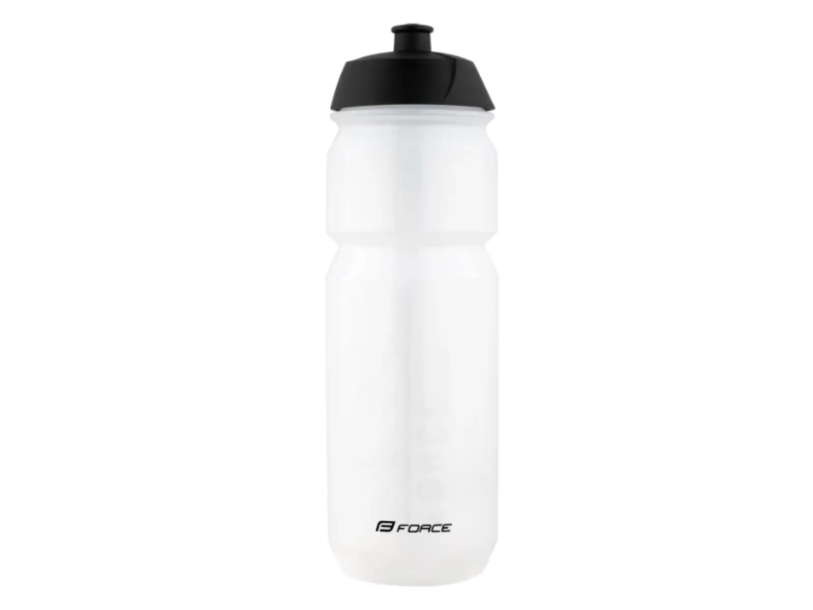 Force Divide Fahrradflasche 750 ml transparent/schwarz