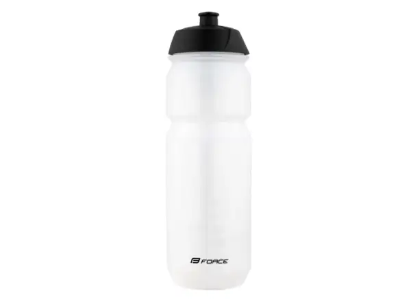 Force Divide Fahrradflasche 750 ml transparent/schwarz