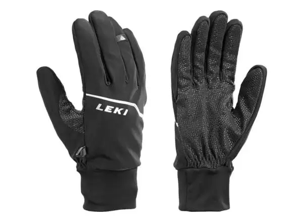 Leki Tour Lite Skitourenhandschuhe Black-Chrome-White
