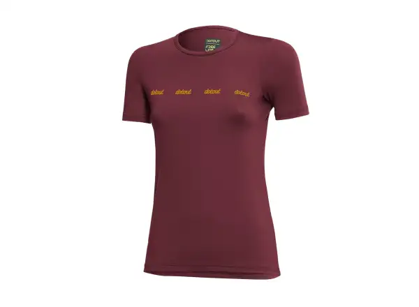Dotout Metro Damen Kurzarmtrikot bordeaux