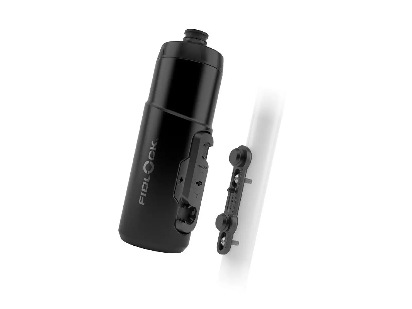 Fidlock Twist Set Schwarze Flasche 600 ml + Basis für den Rahmen