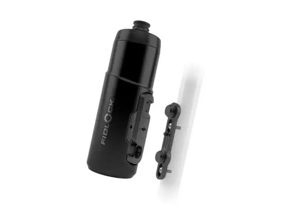Fidlock Twist Set Schwarze Flasche 600 ml + Basis für den Rahmen