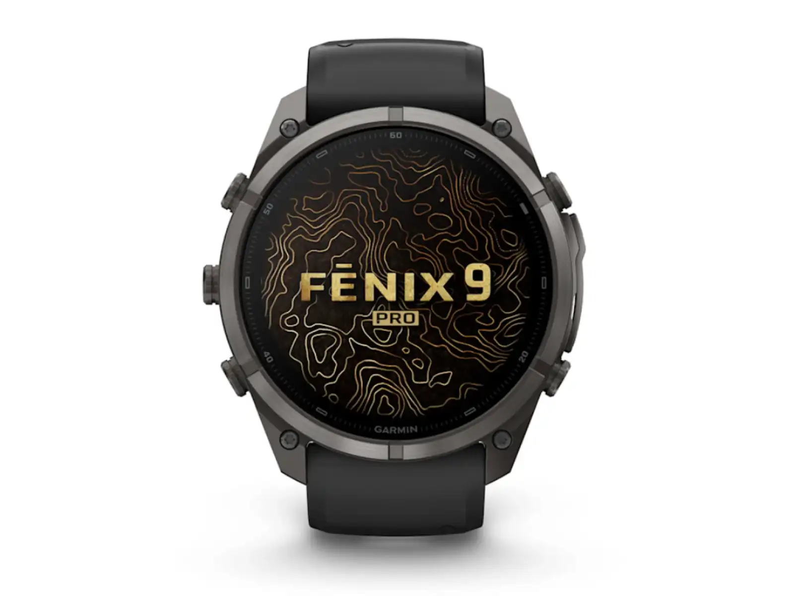 Garmin Fénix 9 Pro inReach 51 mm Smartwatch Carbon gray DLC Titanium Black/Pebble gray