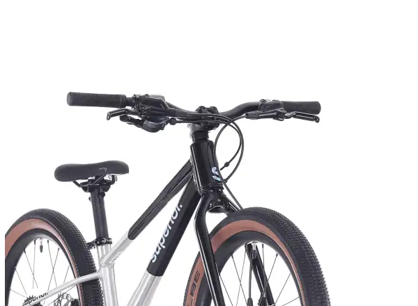 Superior TEAM 20 Kindefahrrad Gloss Brushed Alu / Rainbow Black 9.0"