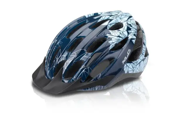 XLC BH-C20 Helm in blau mit Prism-Motiv.