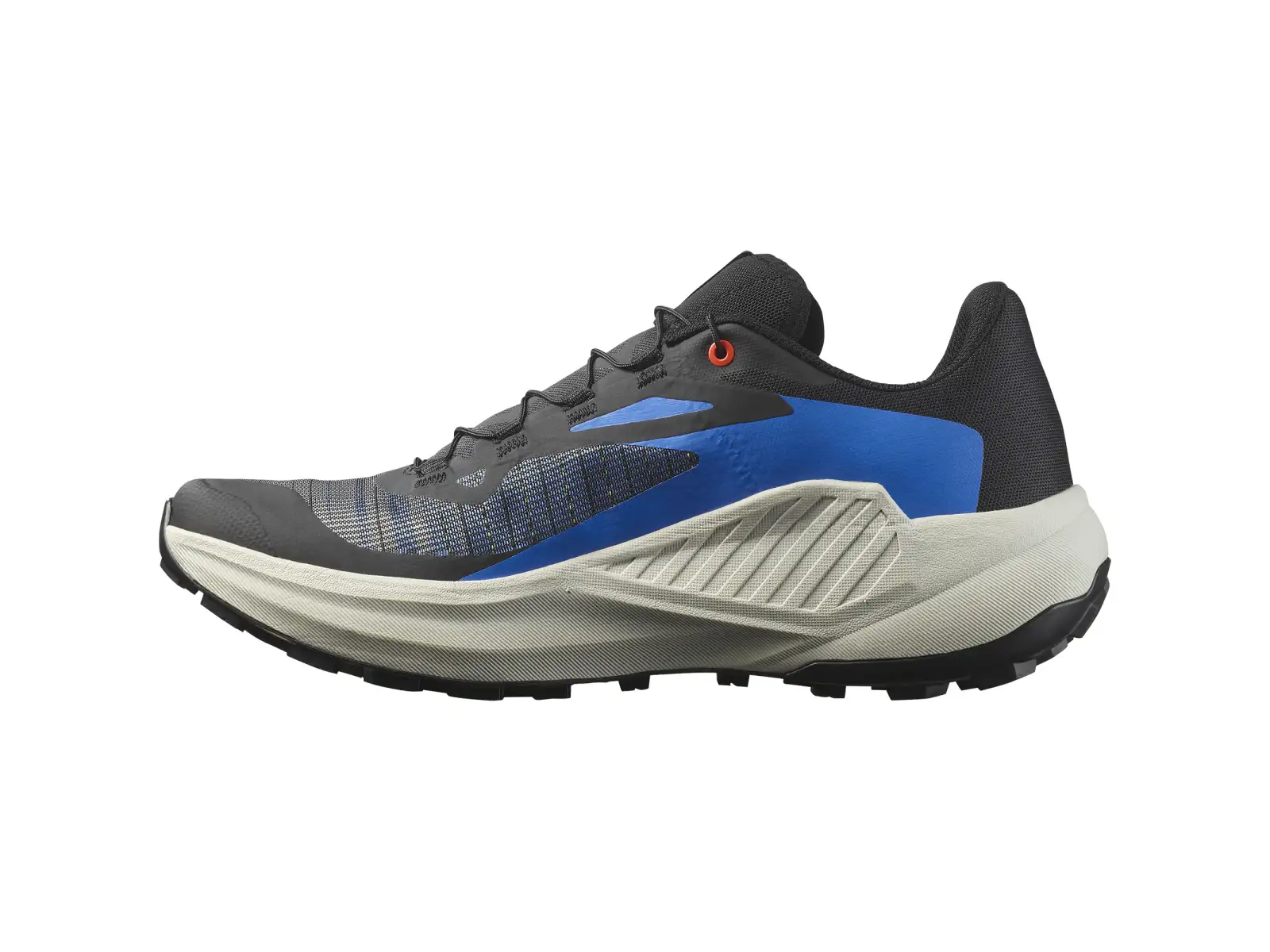 Salomon Genesis Herren Laufschuhe Black/French Blue/Cherry Tomato