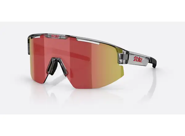 Bliz Matrix Sonnenbrille Transparent Dark Grey/Brow Red Multi