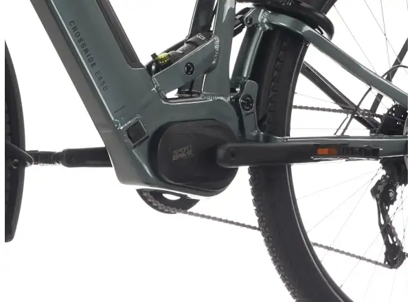 Rock Machine Crossride e450 FS Tiefeinstieg vollgefedertes Elektrofahrrad Ocean Grey/Black