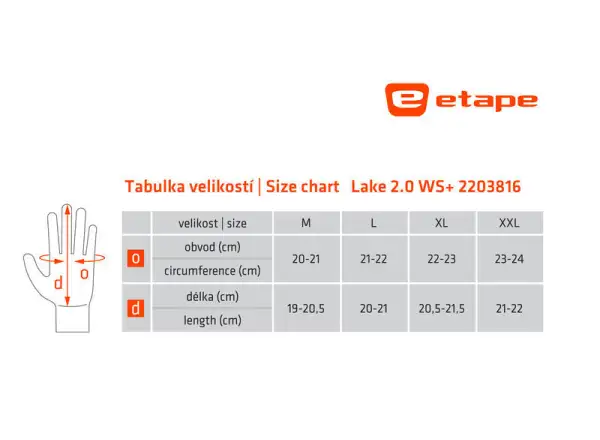 Etape LAKE 2.0 WS+ gefütterte Handschuhe schwarz/gelb fluo