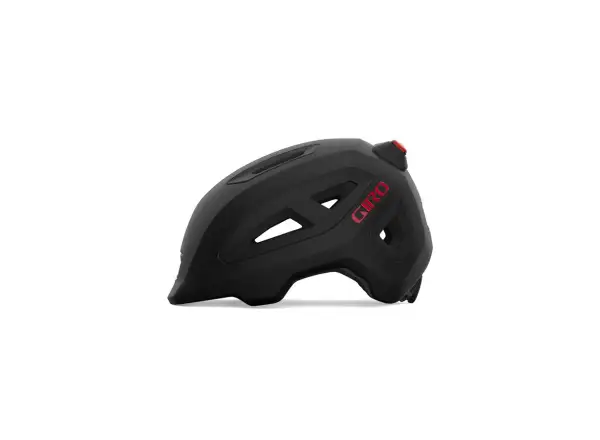 Giro Scamp II LED Kinderhelm Mat Schwarz/Rot