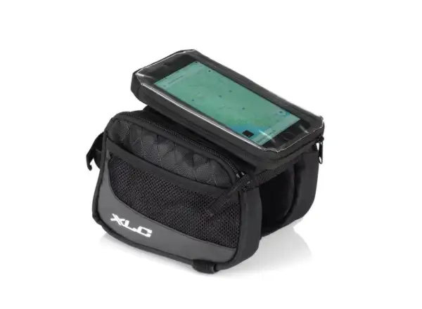XLC Rahmentasche in Schwarz/Anthrazit 0,8l