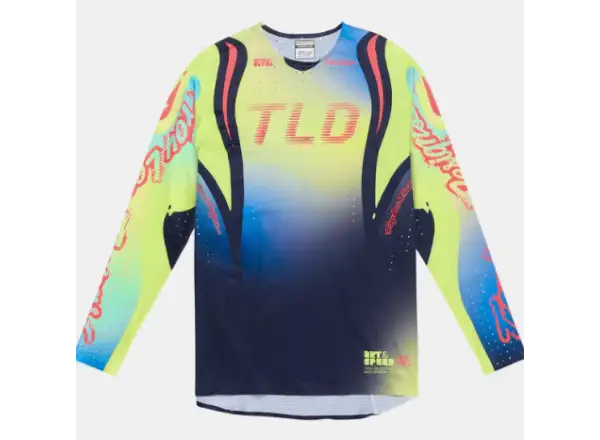 Troy Lee Designs Sprint Ultra Drip Herren Trikot Langarm Glo Yellow