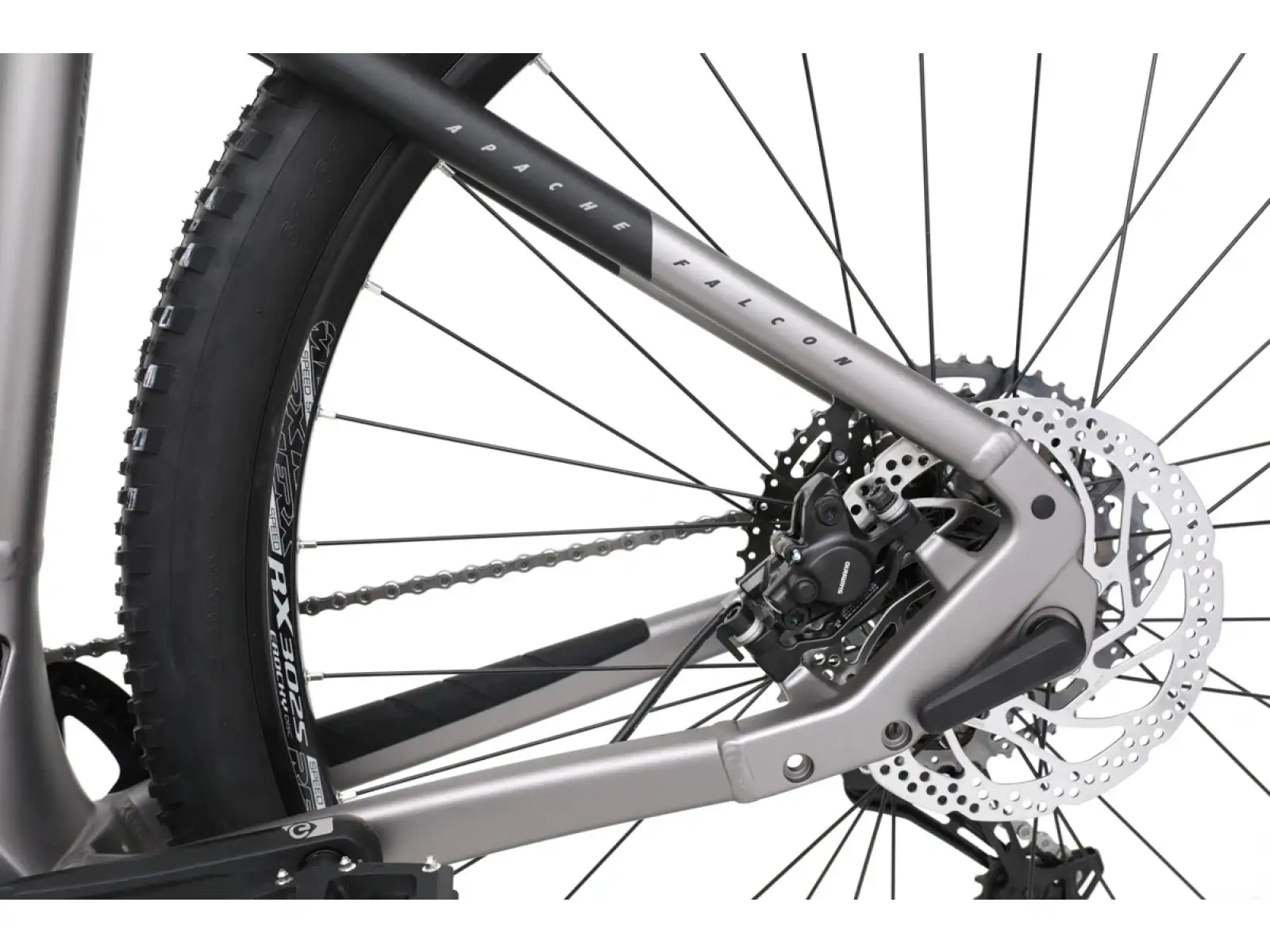 Apache Falcon 2 Bosch CX 800 Wh Mountain E-Bike grau