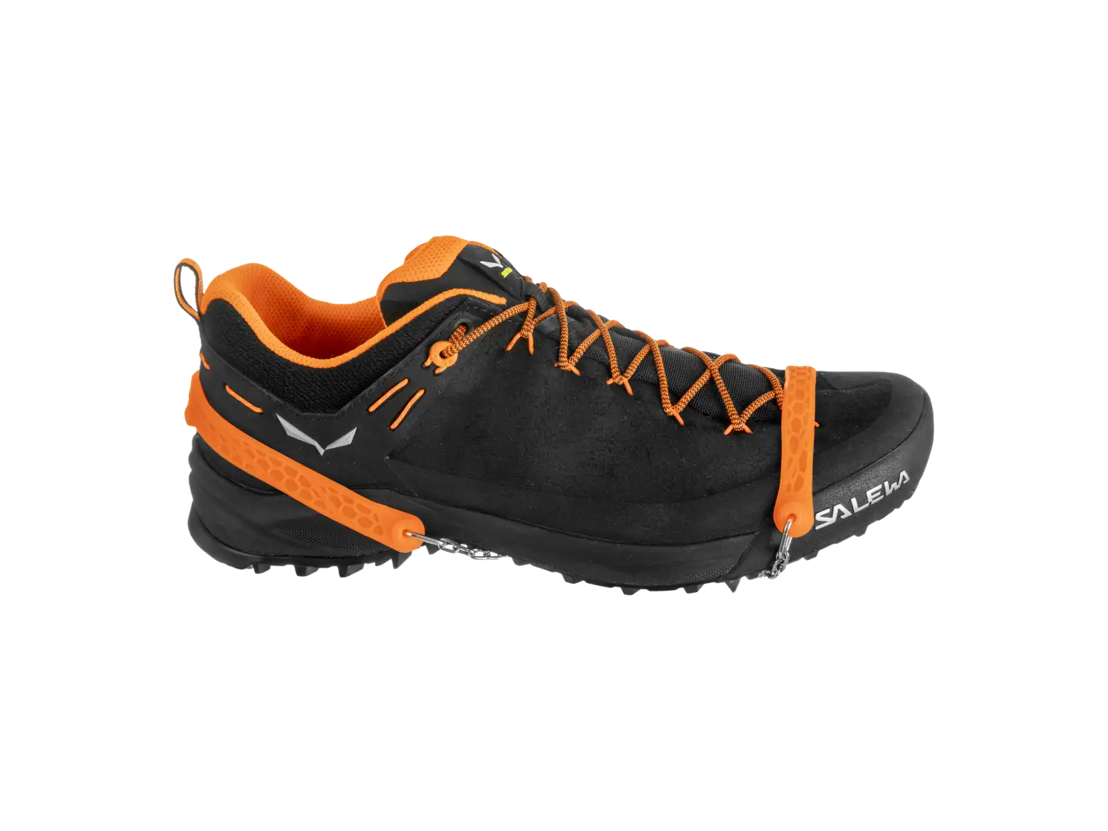 Die Salewa Ultraleicht Mountain Spike Steigeisen Orange.