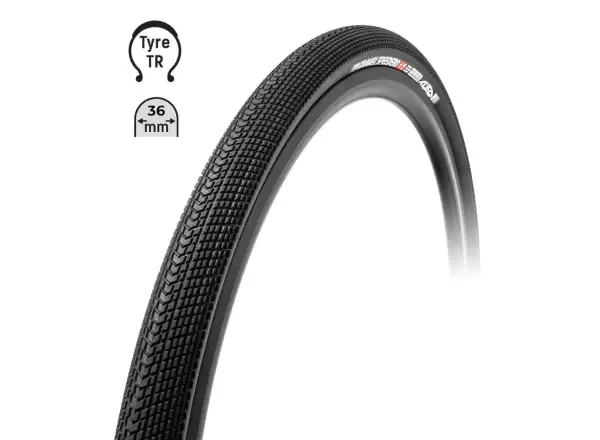 Tufo Speedero 700x36C Gravelreifen mit Kevlar in Schwarz.
