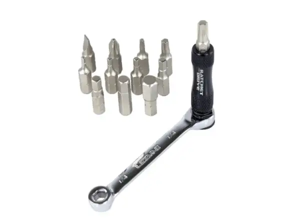 Lezyne Ratschen-Set Werkzeug Schwarz/Nickel