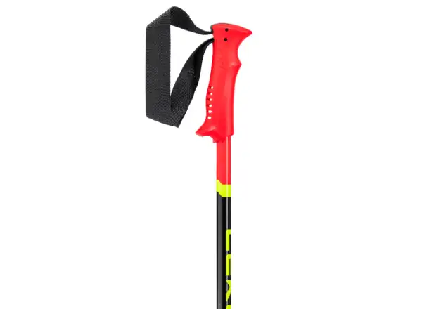 Leki Racing Kids Kinder-Skistöcke Hellrot/schwarz/Neongelb