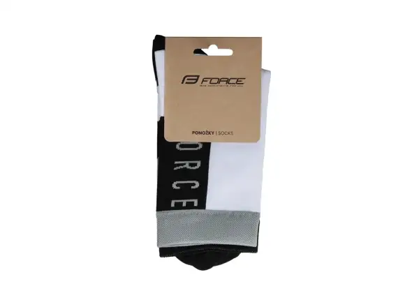 Force Slanted Fahrradsocken schwarz/weiß
