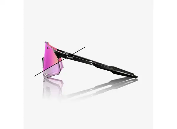 100% Hypercraft Brille – Gloss Black mit Photochromic Purple Mirror