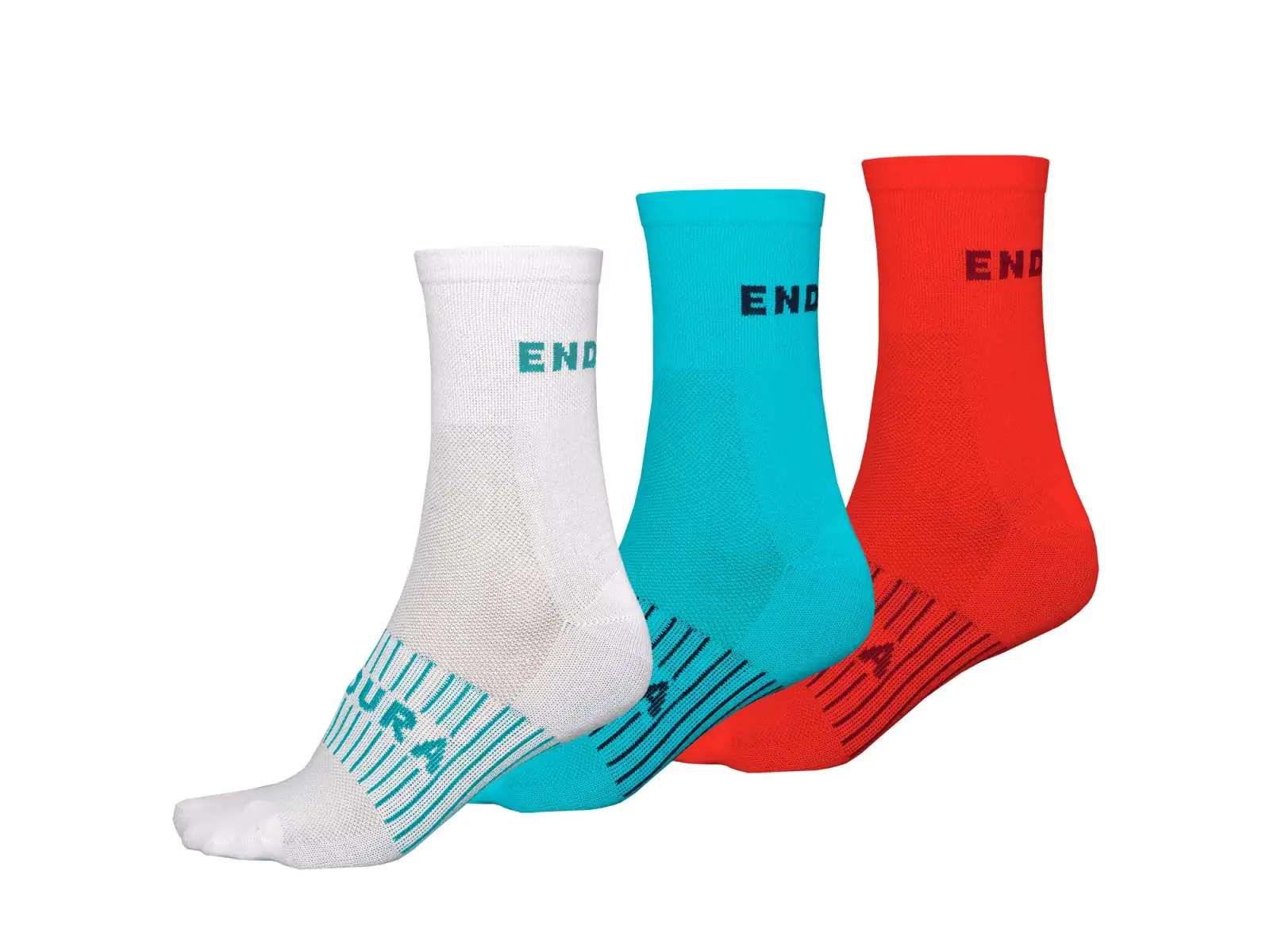 Endura Coolmax Rennen Damensocken (3 Paare pro Packung) blau pazifisch Einheitsgröße