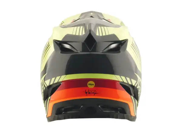 Troy Lee Designs D4 Polyacrylite Qualifier Helm schwarz/gelb