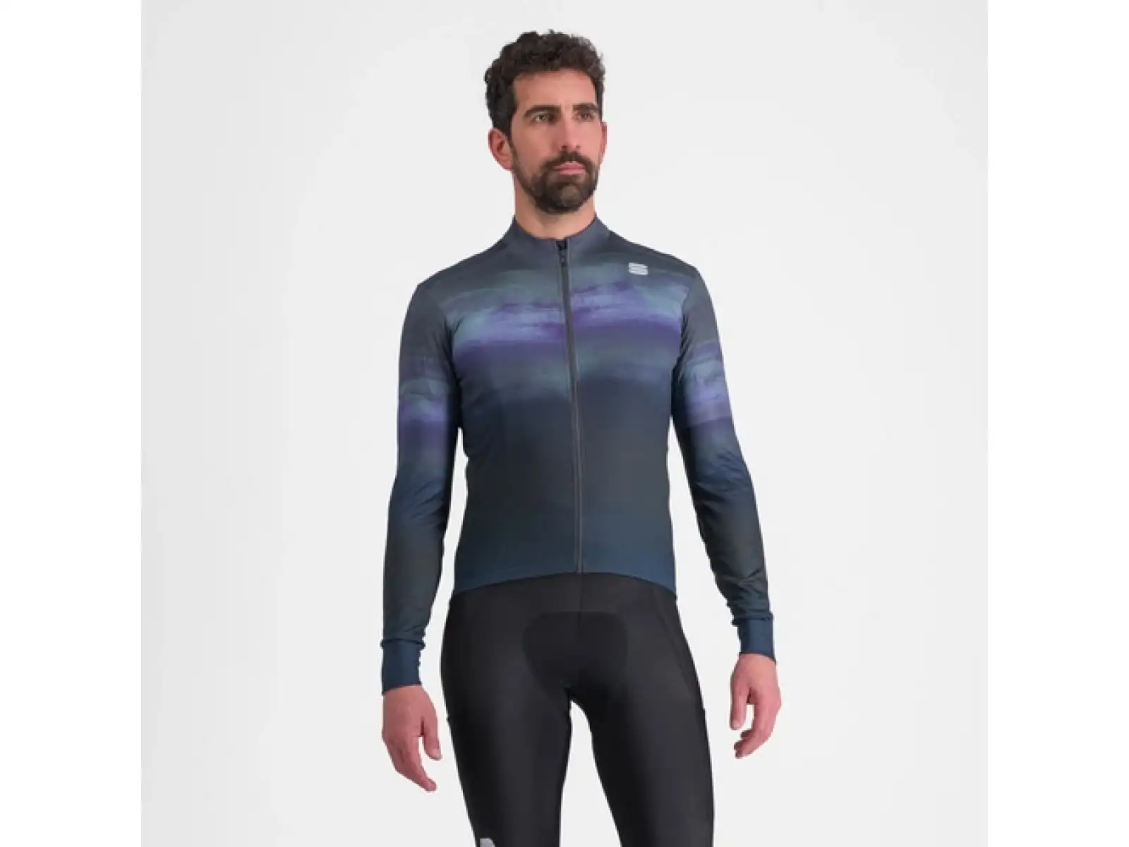 Sportful Flow Supergiara Thermal Herrentrikot Langarm Galaxy Blue/Black