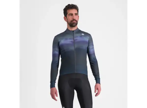 Sportful Flow Supergiara Thermal Herrentrikot Langarm Galaxy Blue/Black