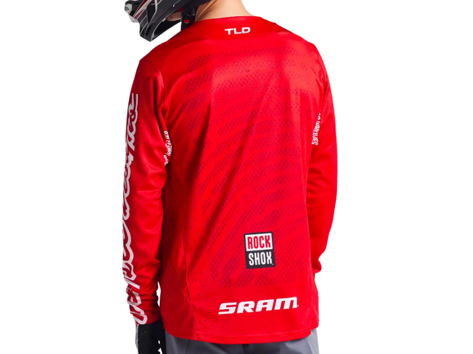 Troy Lee Designs Sprint Sram Shifted Herrentrikot langarm Fiery Red