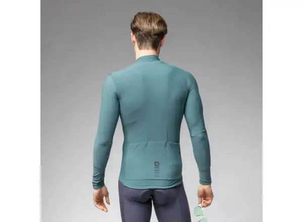 Alé R-EV1 Warm Race Herren-Trikot warm langarm Pier grün