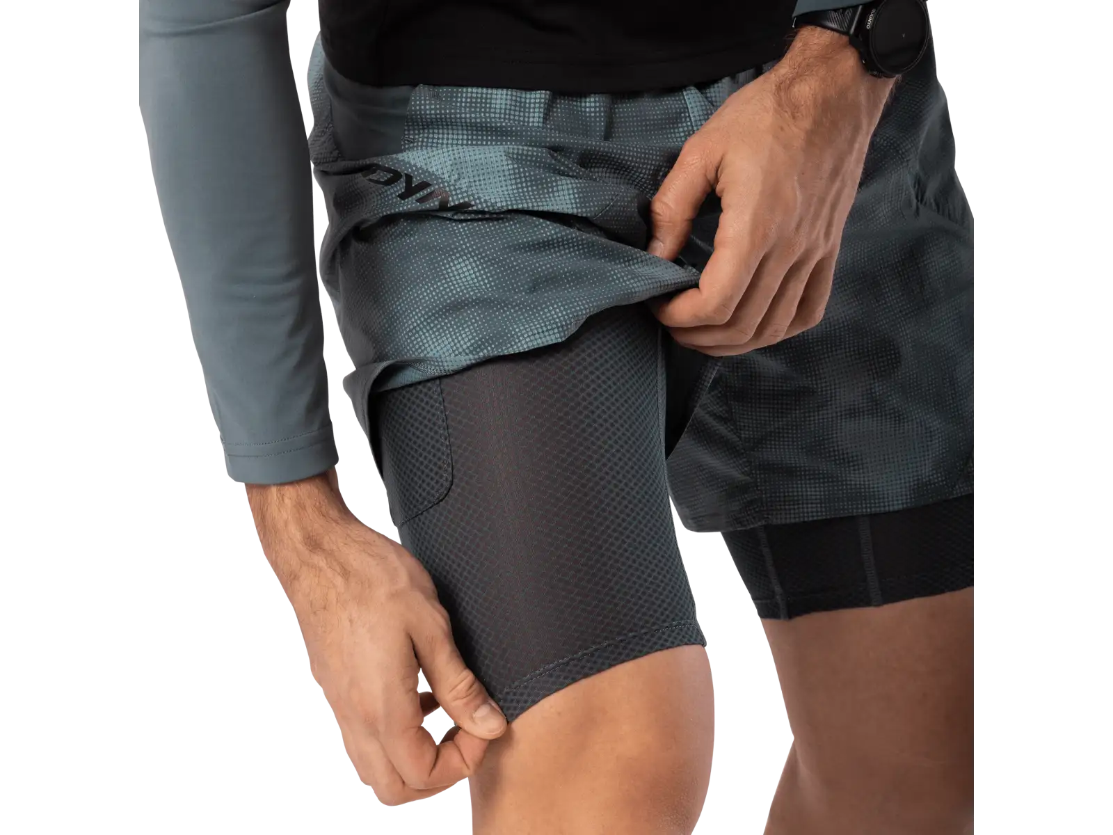 Dynafit Trail Reflective 2in1 Herren Laufshorts Cinder