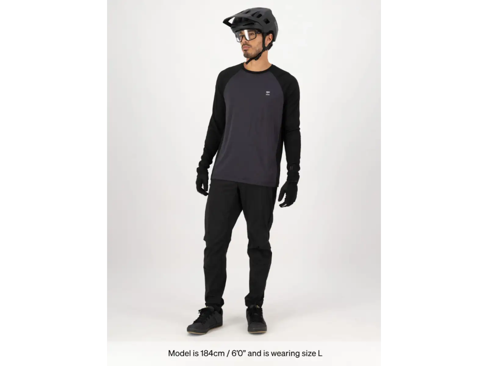 Mons Royale Tarn Merino Herren Langarmshirt 9 Iron/Black