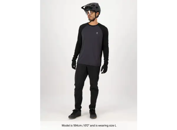 Mons Royale Tarn Merino Herren Langarmshirt 9 Iron/Black